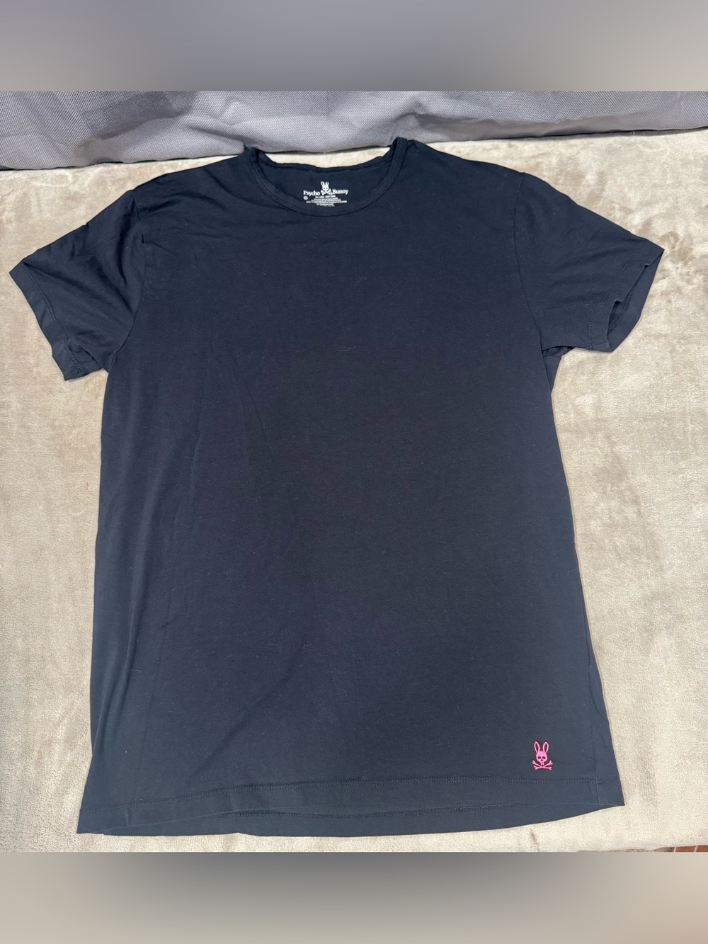 Psycho Bunny Short-Sleeve Tee with Pink Logo